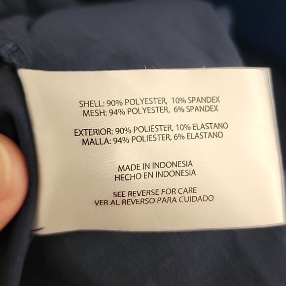 Orvis Embossed travel Skort in blue Shattered print size small - Picture 11 of 14